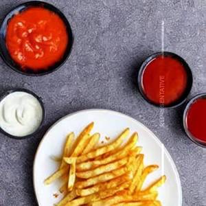 Cheesy french fries chicken strips