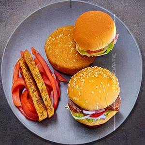 Cheese burst paneer burger