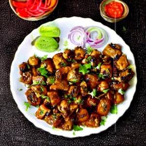 Konkani Mushroom Chilly Fry