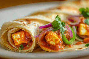 Butter paneer roll