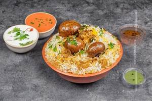Mushroom biryani