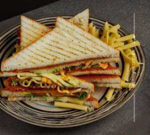 Egg Noodles Cheeses Sandwich 