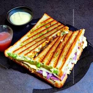 Bread Omlette Masala Mayo Sandwich