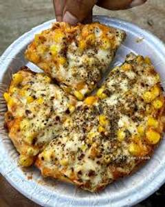Chatpata corn pizza