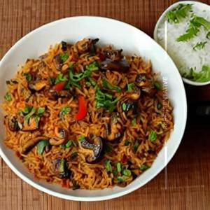 Spicy Mushroom Freid Rice