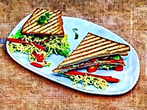 Veg Maggi Sandwich