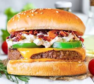 Cheese paneer burger