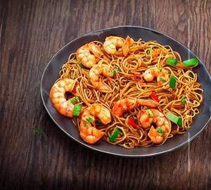 Prawns schezuan noodles