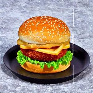 Cheese burst veg burger