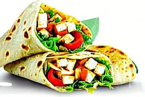 Cheesy paneer wrap