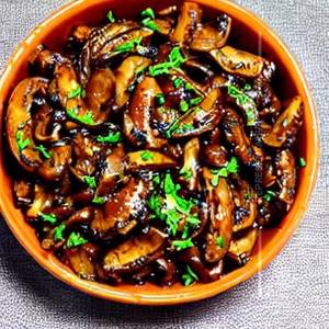 Mushroom Chilly Fry
