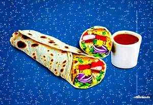 Aloo tikki wrap