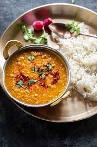 Dal Tadka + Rice + Chaas