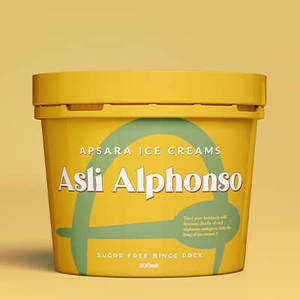 Zero Added Sugar Asli Alphonso Mango Icecream (Small Scoop [80 Ml])