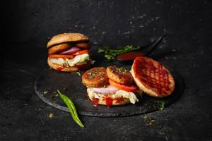 Chicken Galouti Bun Kebab