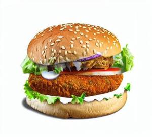 Chicken tikka burger