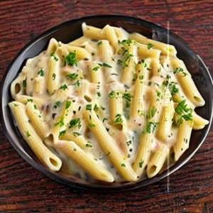 Penne Garlic Cream Pasta