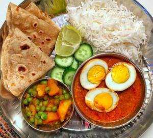 Boiled Egg Thali