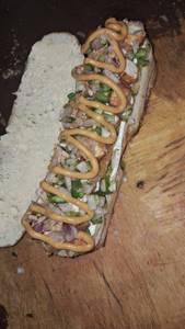 Special veg hot dog