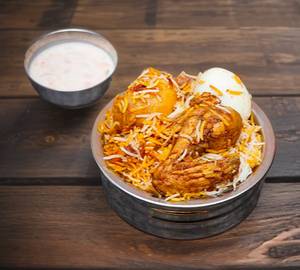 Royal chicken dum biryani [serves 1-2]