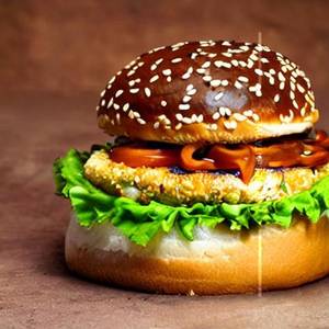 Mushroom Chicken Burger