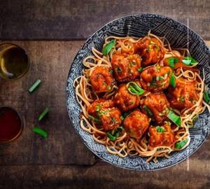 Paneer Manchurian Noodles