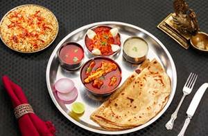 Chicken & Mutton 2 In 1 Combo Thali