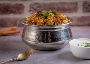 Andhra Paneer Biryani Half (Serves 1)