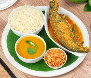 Shorshe Pabda Thali 