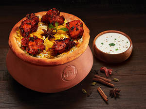 Claypot Hyderabadi Chicken 65 Biryani (Serves 1)