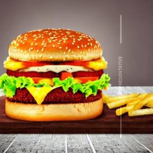 Veg Double Cheese Burger 