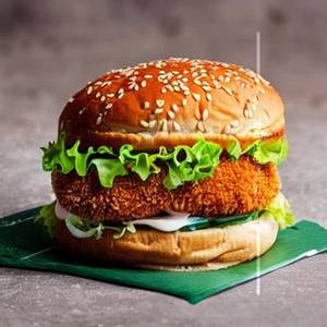 Crispy Chicken Cheese Burger                  