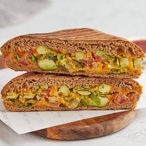 Veg Breakfast Press Sandwich