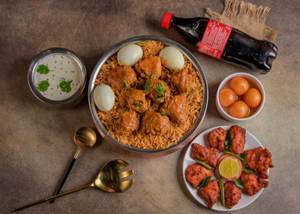 Chicken Biryani Family Combo (Serves 3-4)