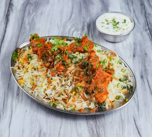 Mutton Dum Biryani [1 Ltr ] + Papad + Raita