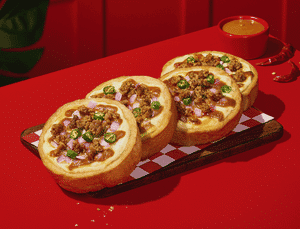 Kadhai Keema Garlic Bread