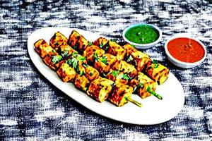 Paneer & Cheese Seekh Kabab