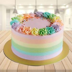 Rainbow Cream Cake