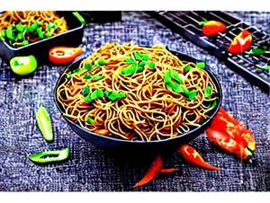 Veg Manchurian Noodles
