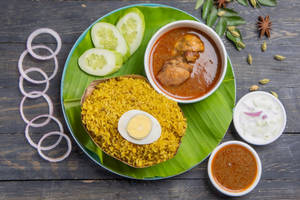Biryani Rice + 2 Pcs Chicken Curry
