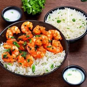Prawns Burnt Garlic Rice