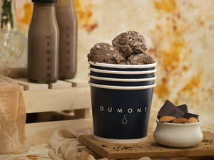 Campfire Chocolate With Smoked Almonds Ice Cream Tub 320 Grams