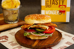 Chicken Patty Desi Burger