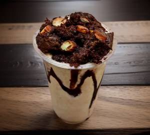 Cold Coffee with Brownie