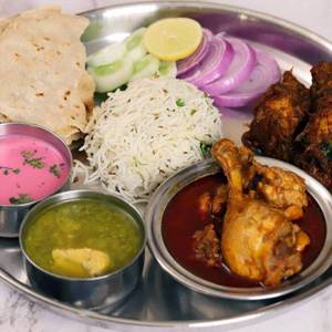 Chicken thali
