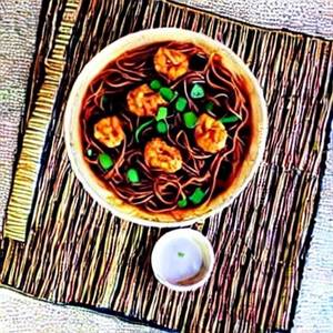 Prawns Manchurian Noodles