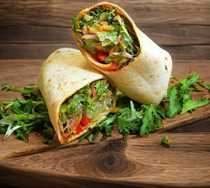 Indori Veg Wrap (spicy)