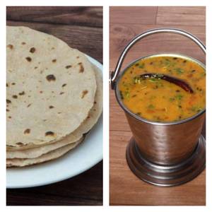 Tandoori Plain Roti [2Pcs]+Dal Tadka [Half]
