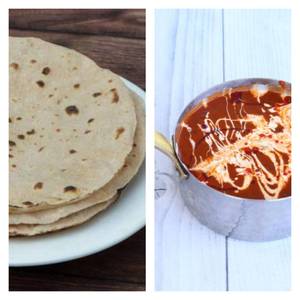 Tandoori Plain Roti [2Pcs]+Dal Makhni [Half]