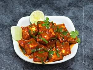 Chilli Paneer (Gravy) (Dry) 